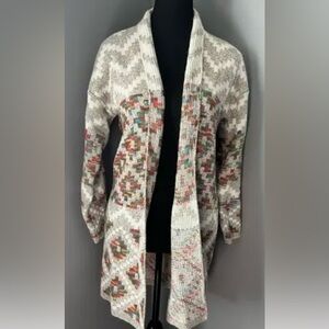 Dreamers Textured Knit Sweater in Cream and Gray